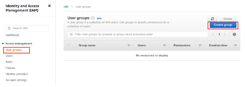 create group